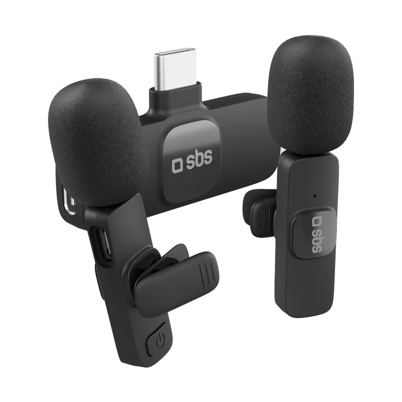 SBS Dual Wireless Microphone Kit with USB-C Receiver