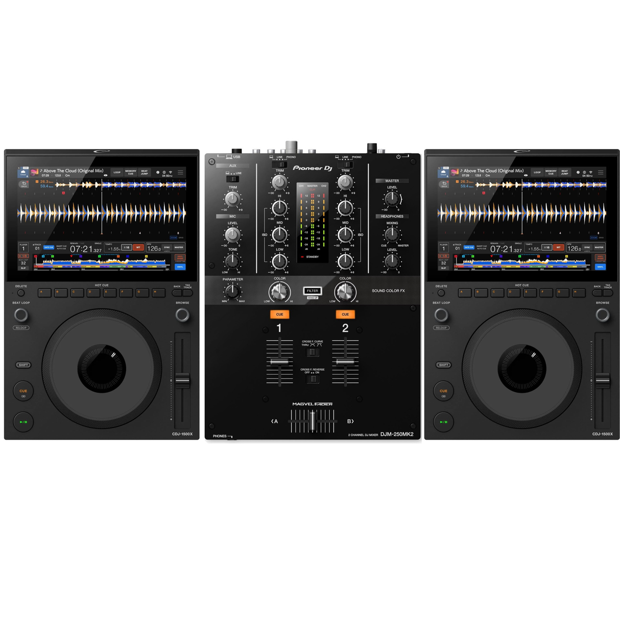 Alpha Theta CDJ 1500X & DJM 250 MK2 Bundle