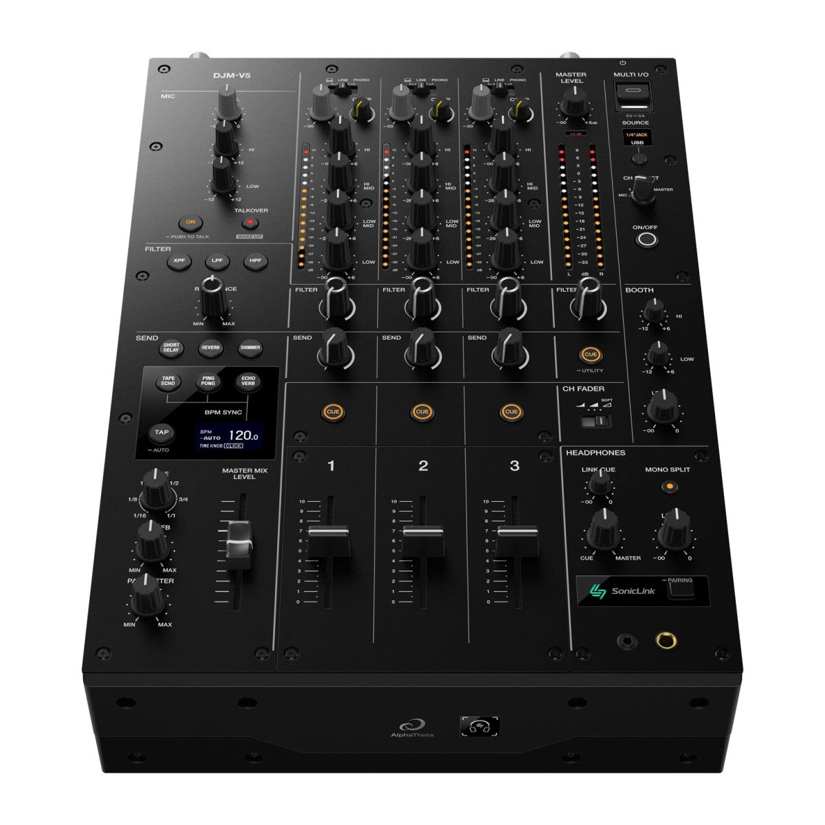 AlphaTheta DJM-V5 3-Channel DJ Mixer