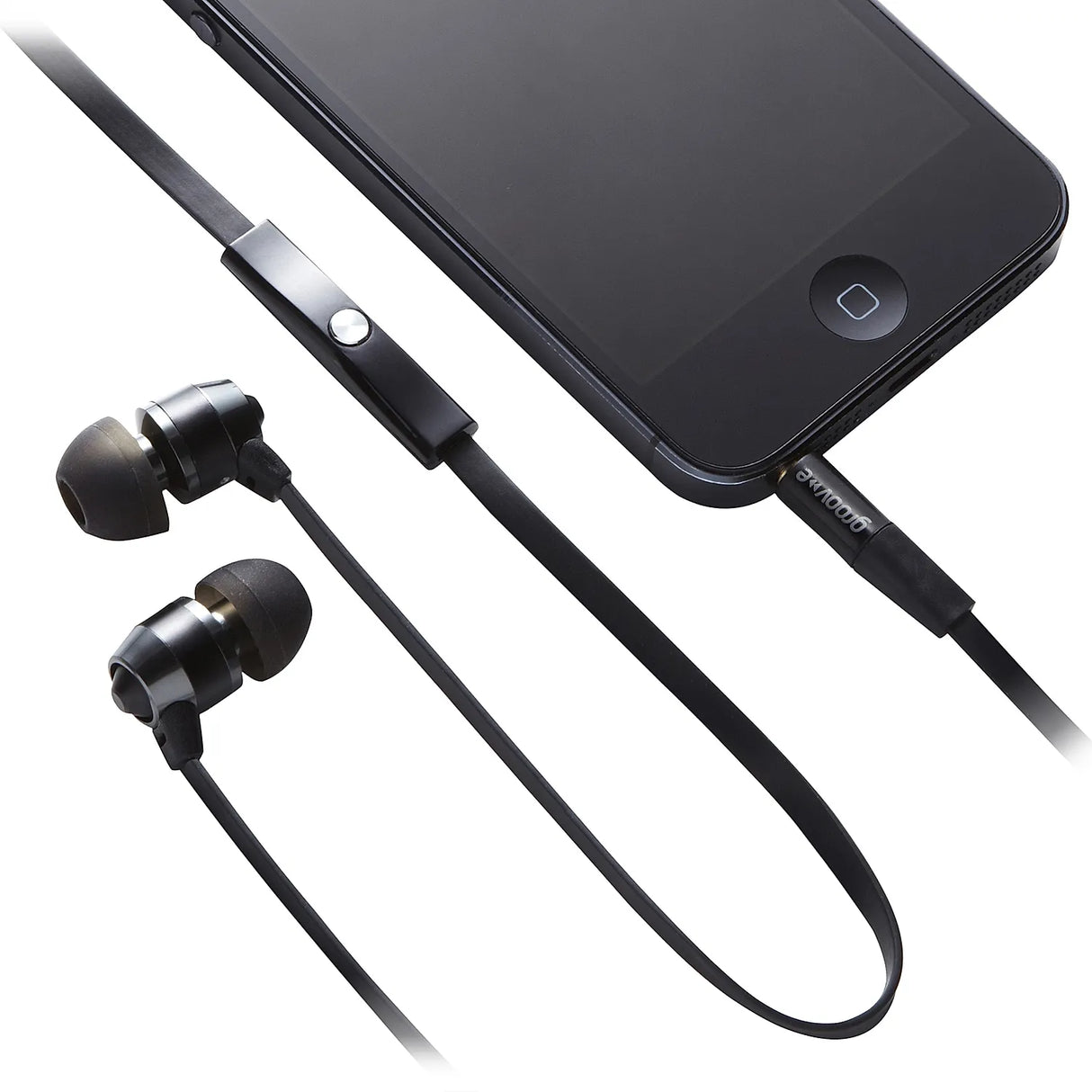 Smart Buds Sound Isolating Metal In-Ear Headphones with Remote Mic - Black - GVEB10BK