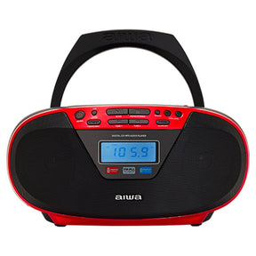 Aiwa - BOOMBOX Portable Stereo CD/MP3/USB/BT Player with Radio DAB+/FM-RDS & Dual Alarm Clock