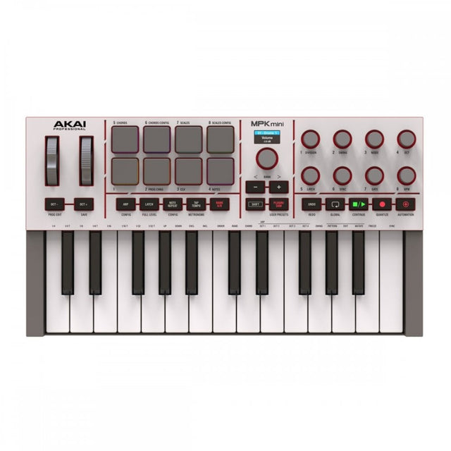 Akai Professional MPK Mini MK4 Compact MIDI Keyboard & Pad Controller, Grey