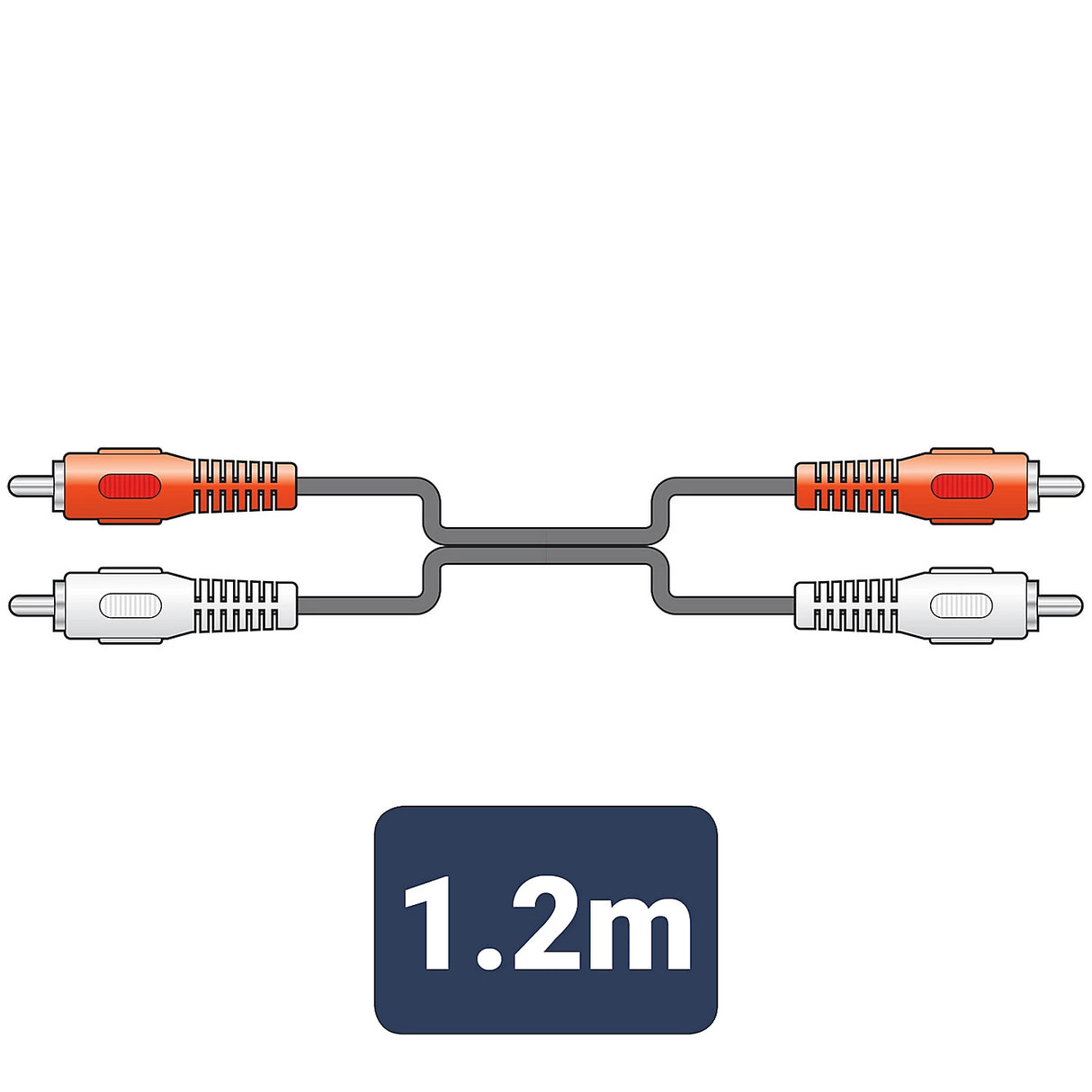 2RCA M - 2RCA M Lead 1.2m