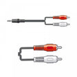 AV:Link 3.5mm Stereo Plug to 2 x RCA Plugs Leads - 1.2m
