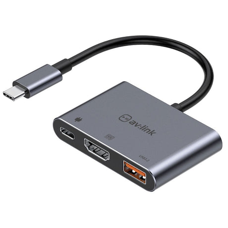 3 Port Slim USB3.2 Type-C Hub 0.12m