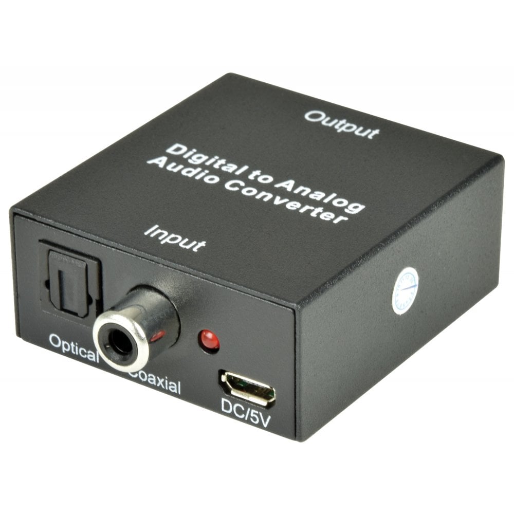 Digital Optical Coaxial to Analogue Stereo Audio Converter
