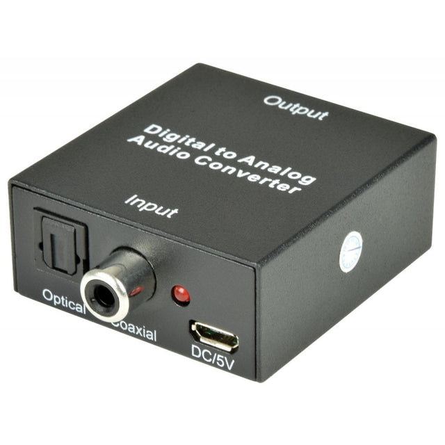 Digital Optical Coaxial to Analogue Stereo Audio Converter