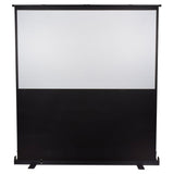 Portable Floor Standing Pull-up Projector Screen 80" 16:9