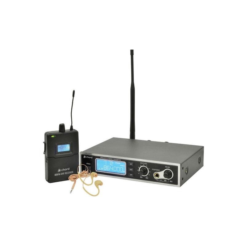 Chord IEM16 UHF 16 Channel Stereo In-Ear Monitoring System – Electronic ...