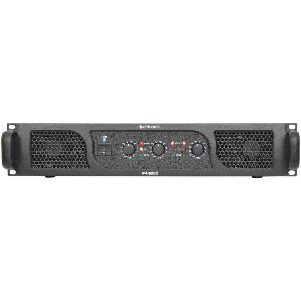 P44800 2 x 400W + 800W Stereo & Sub Power Amplifiers