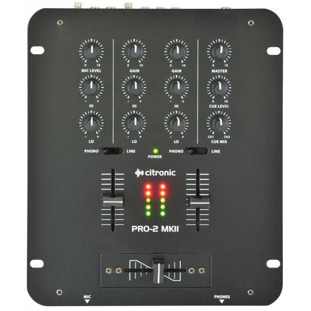 Citronic Pro 2 MKII 2 Channel DJ Mixer