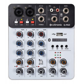 Q-PAD Mini Mixer with USB/BT and Audio Interface