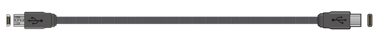USB2.0 Type-C to Micro USB Sync & Charge Lead 1.5m