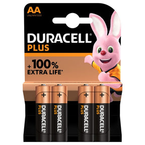 Duracell Plus AA 4 Pack