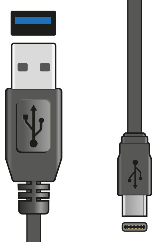 AV:Link USB 3.0 Lead USB A Plug - USB C Plug 1.5m