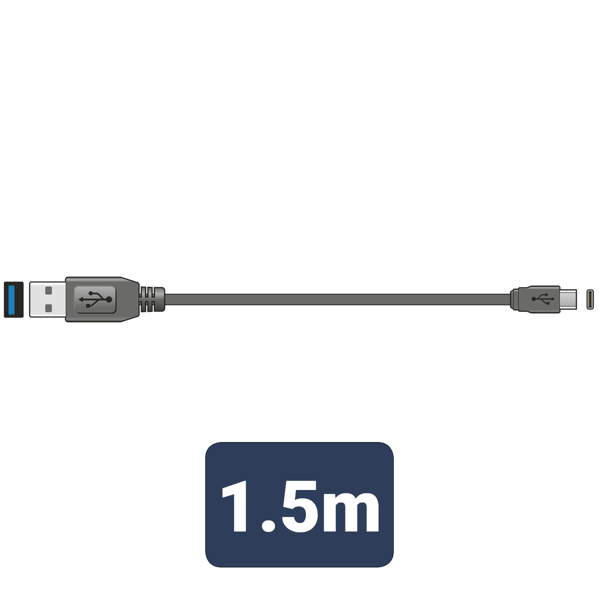 AV:Link USB 3.0 Lead USB A Plug - USB C Plug 1.5m