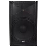 QTX QUEST-15A Active 15 Inch PA Speaker, 880W Peak, USB/SD/FM/BT Media Player, Class-AB Amplifier, Black