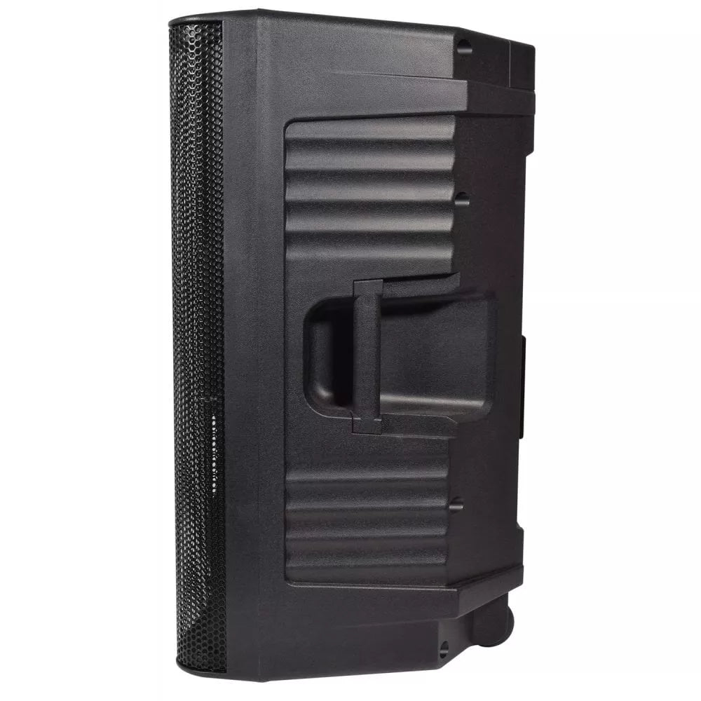 QTX QUEST-15A Active 15 Inch PA Speaker, 880W Peak, USB/SD/FM/BT Media Player, Class-AB Amplifier, Black