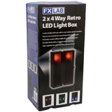 FXLab 2 x 4 Way Retro LED Light Box RGB Colour Change