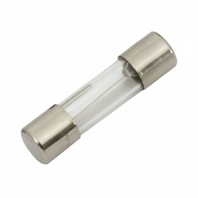 Glass Tube Fuse on White Background