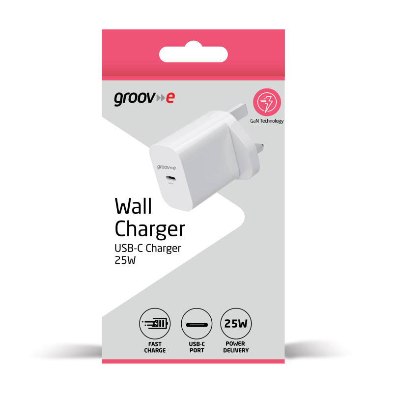Groove Wall Charger USB-C Charger 20W