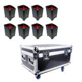 H4IP+ Uplights with Charging Flightcase (Case Of 8)