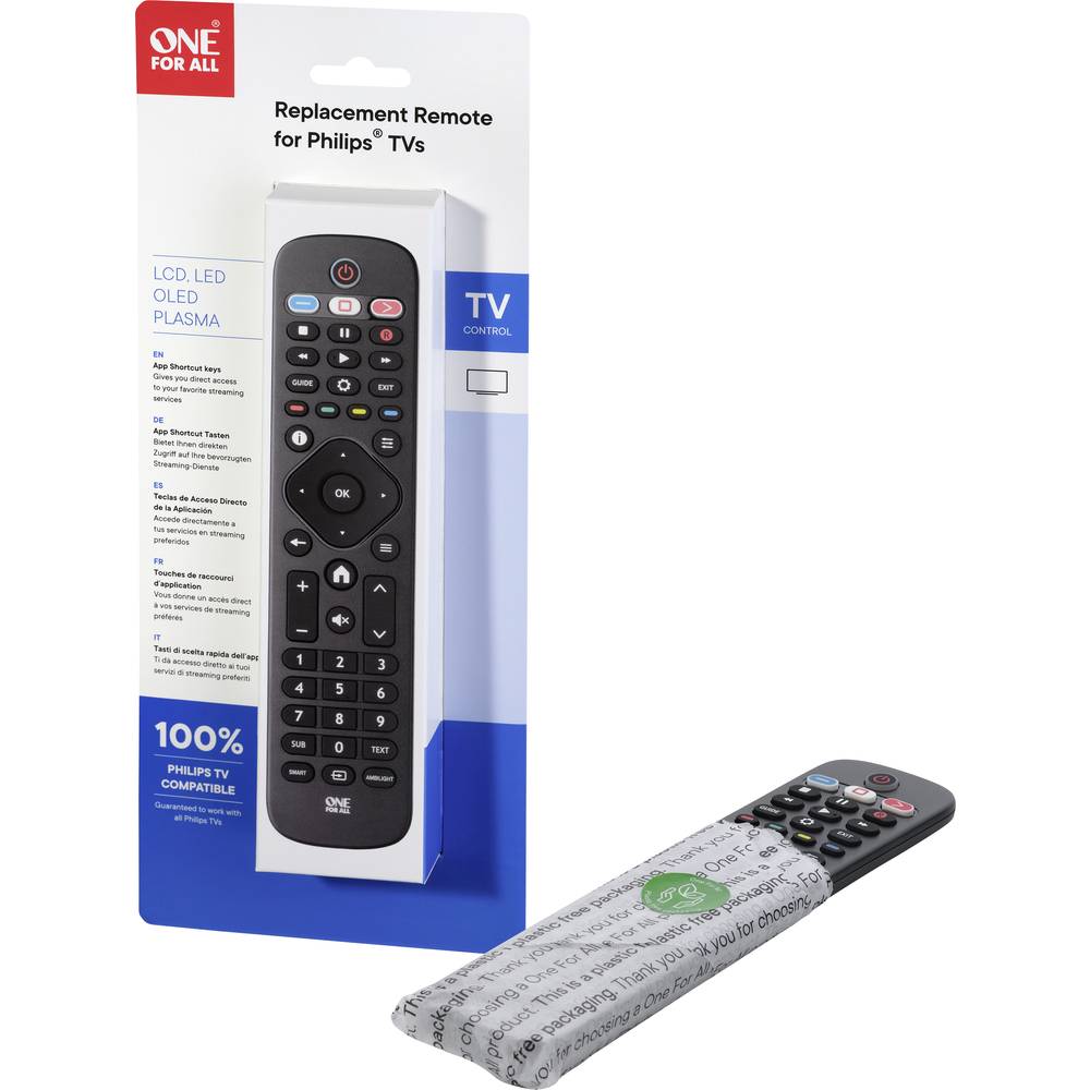 One For All Philips 2.0 Philips Remote control Black