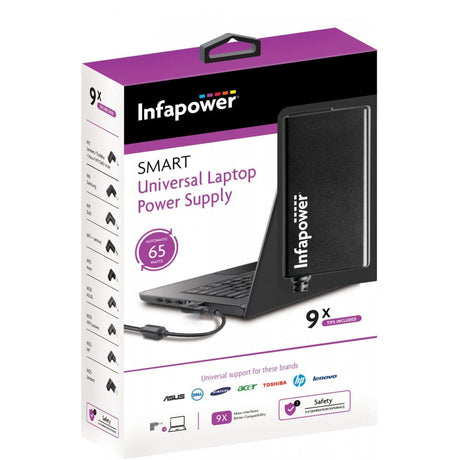 Infapower 65 Watt Universal Laptop Power Supply