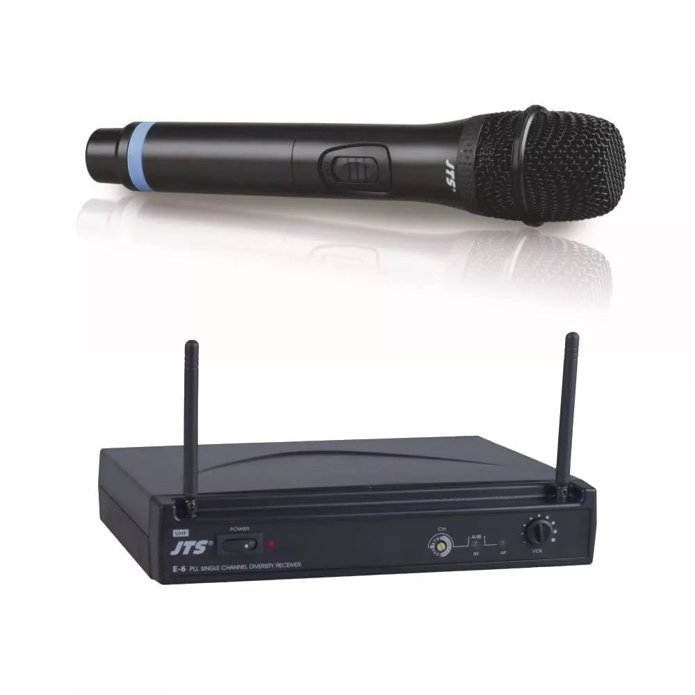 JTS Professional E-6 + E-6TH Handheld Wireless Microphone System
