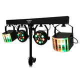 Kam KML407 Party Bar Set with Four lights~ Stand & Carry Bags~ DJ Disco Party