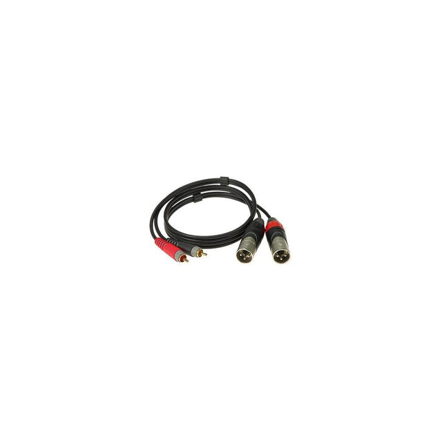 Klotz 2 Phono - 2 Male XLR 6 Metre