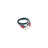 Klotz 2 x 1/4 Jack to 2 x RCA Phono - 1M