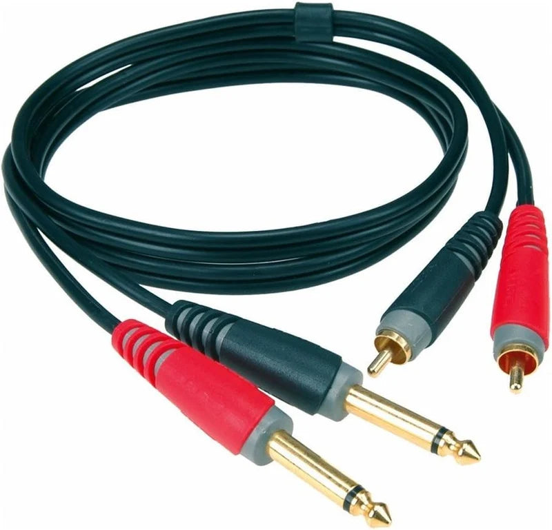 Klotz 6m 2x 1/4"TRS to 2xRCA