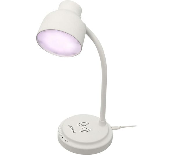 ASTRA LED Lamp Wireless Charging Pad & Bluetooth Speaker White