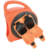 2-Gang 20m Weatherproof Garden Extension Reel