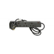 4 Gang Extension Lead- 5m Black