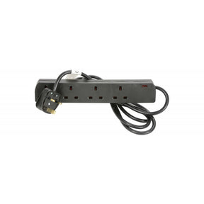 4 Gang Extension Lead- 5m Black