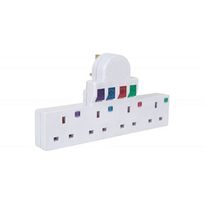Plug-In 4 Way Mains Adaptor