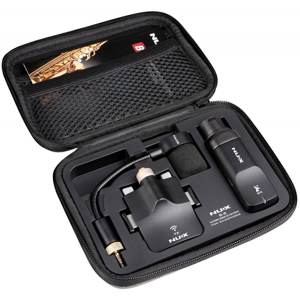 NUX B-6 Wireless Saxophone Microphone System 2.4GHz