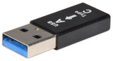 USB3.0 Type-C Socket to Type-A Plug OTG Adaptor