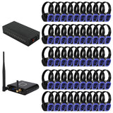50 Way Silent Disco Bundle With Bluetooth Transmitter & Charger QSD-3PRO Bundle with 50 Headsets