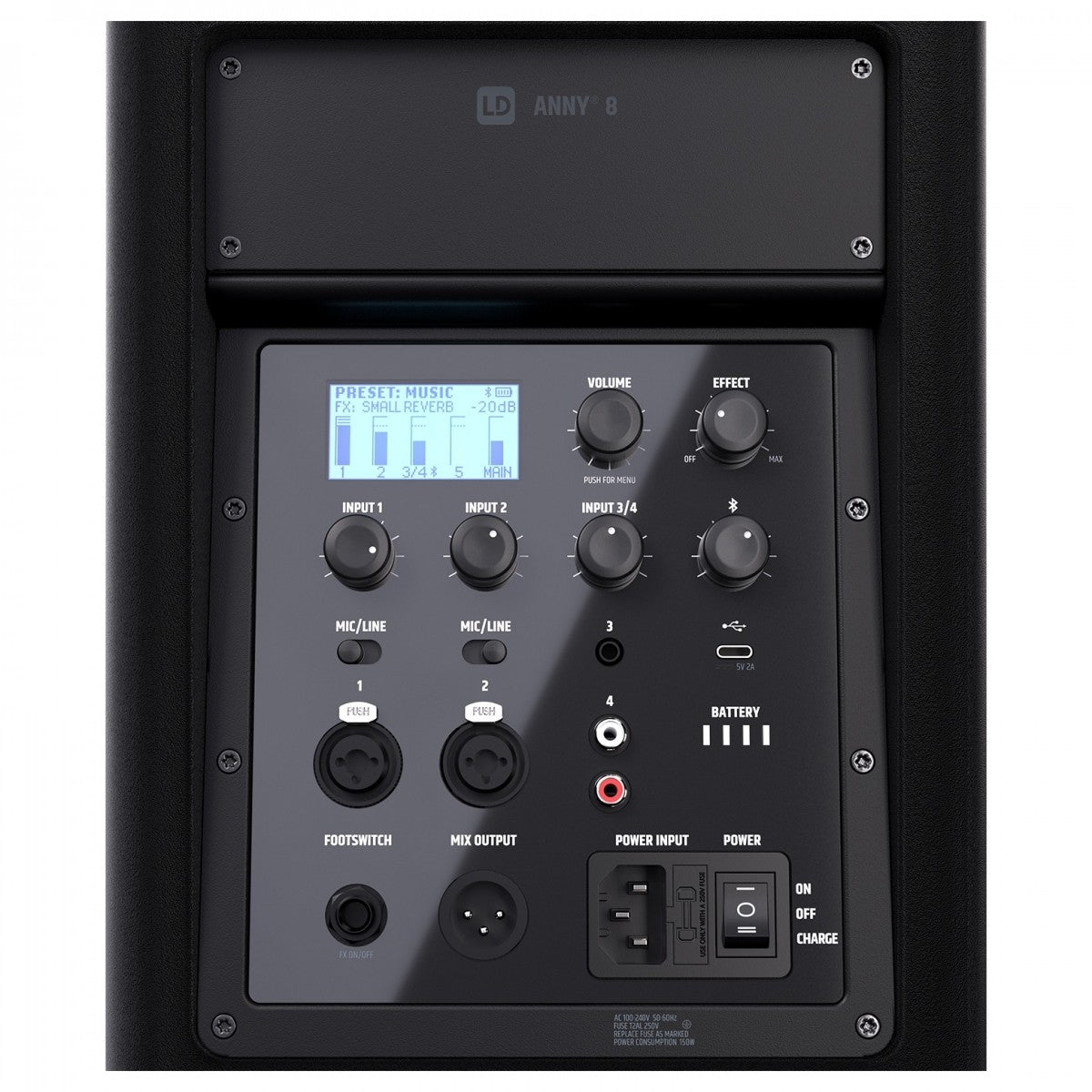 LD Systems ANNY 8" Battery-Powered Bluetooth PA System With Mixer