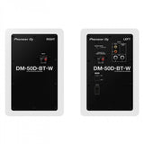 Pioneer DJ DM-50D-BT Bluetooth Monitor Speakers, White