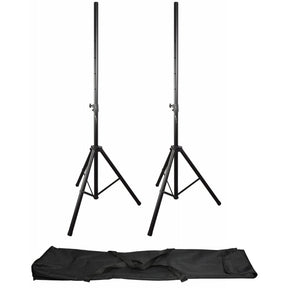 QTX Heavy Duty Speakers Stands With Carry Bag