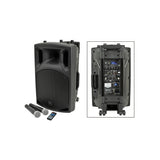 QTX QX12PA Plus Portable PA with Bluetooth & UHF Mics