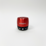 Red xboom speaker white background