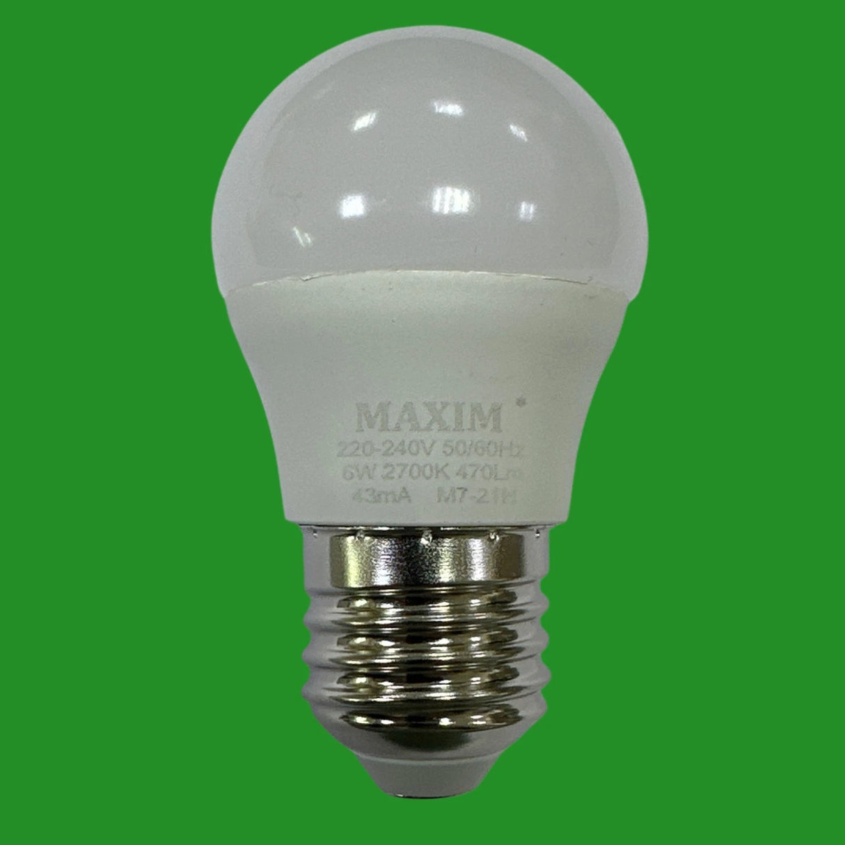 LED Golf G45 Round Light Bulbs 2700K Warm White ES E27 Screw Lamp