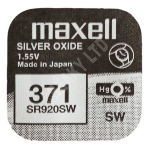 371 SR920SW Silver Oxide Watch Battery |1.55v | 1 x Single Pack