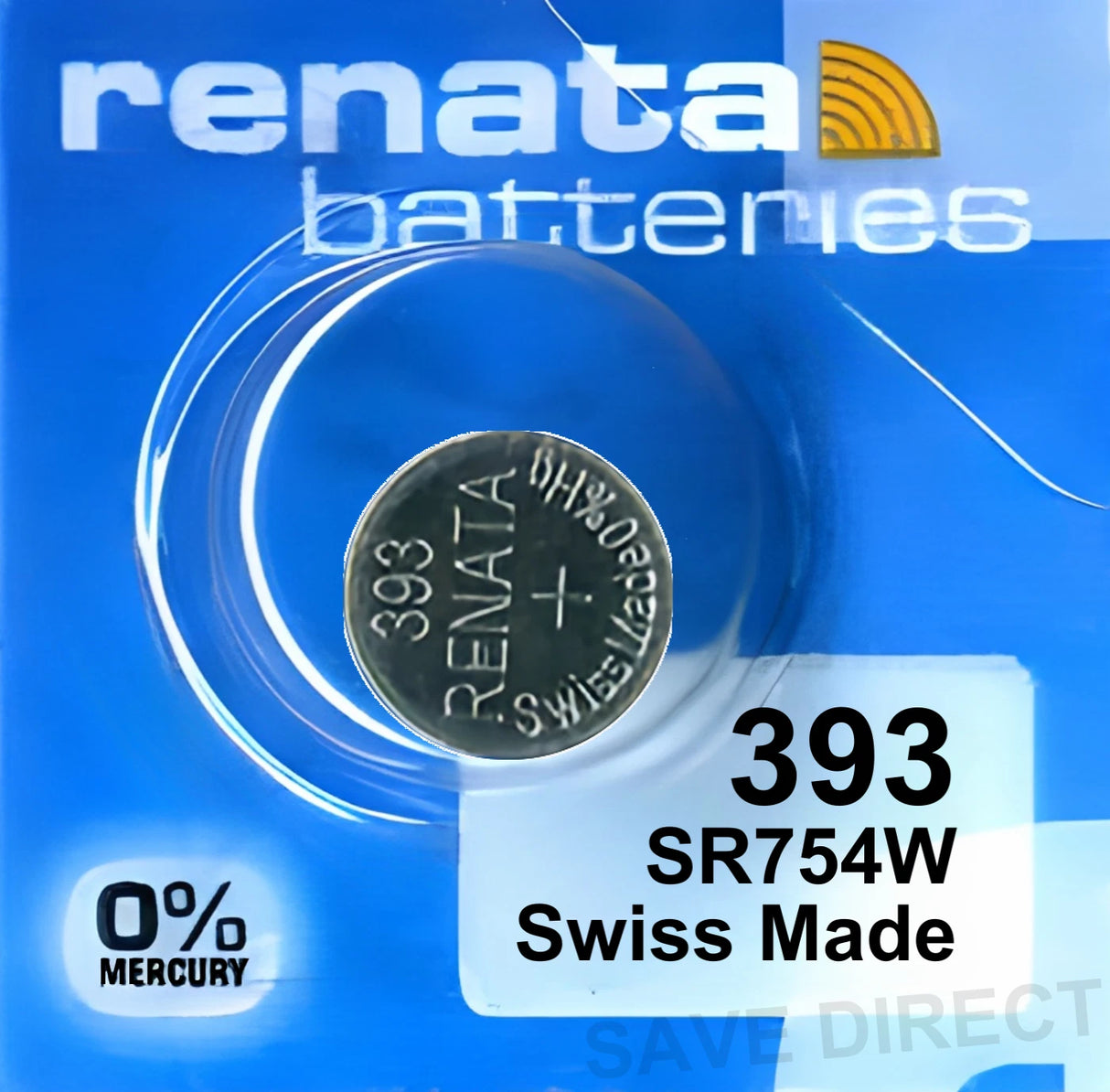 391 Watch Battery, aka SR1120W or AG6, Swiss Made