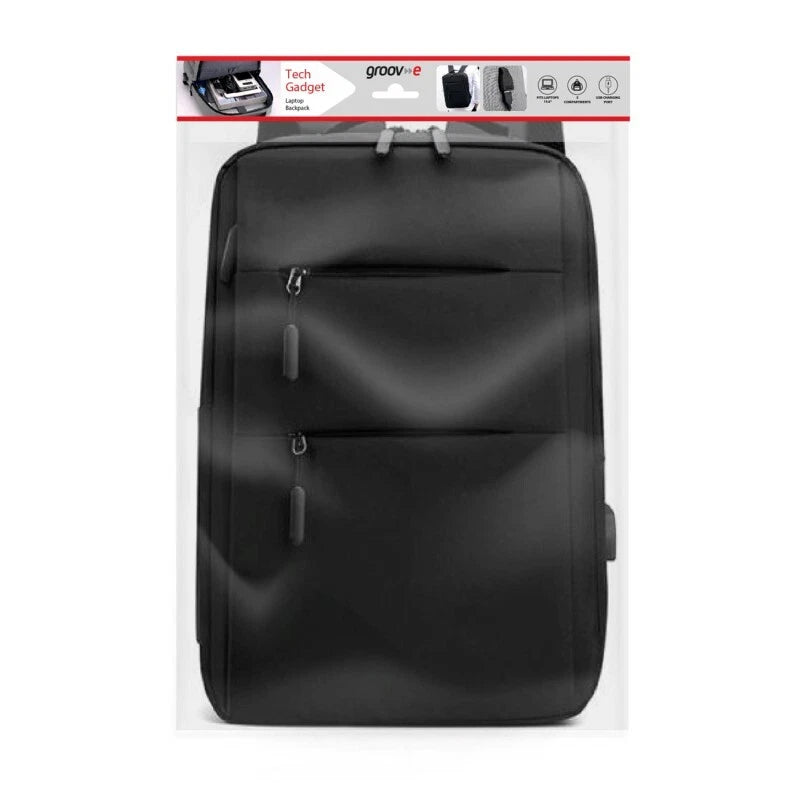 Groov-e Laptop Backpack Carry Bag With Shoulder Straps 5 Compartments Up To 15.6